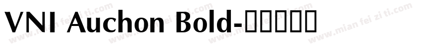 VNI Auchon Bold字体转换